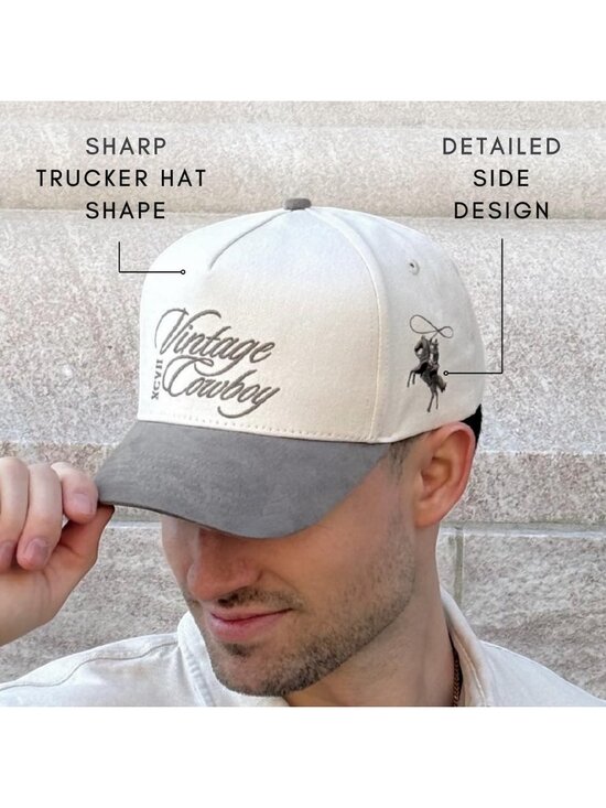 Unisex Mud Suede Country Cute Caps Cowgirls Cowboys Snapback Western Trucker Hat